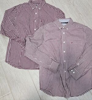 Nautica button down shirt Bundle 2 LARGE plaid